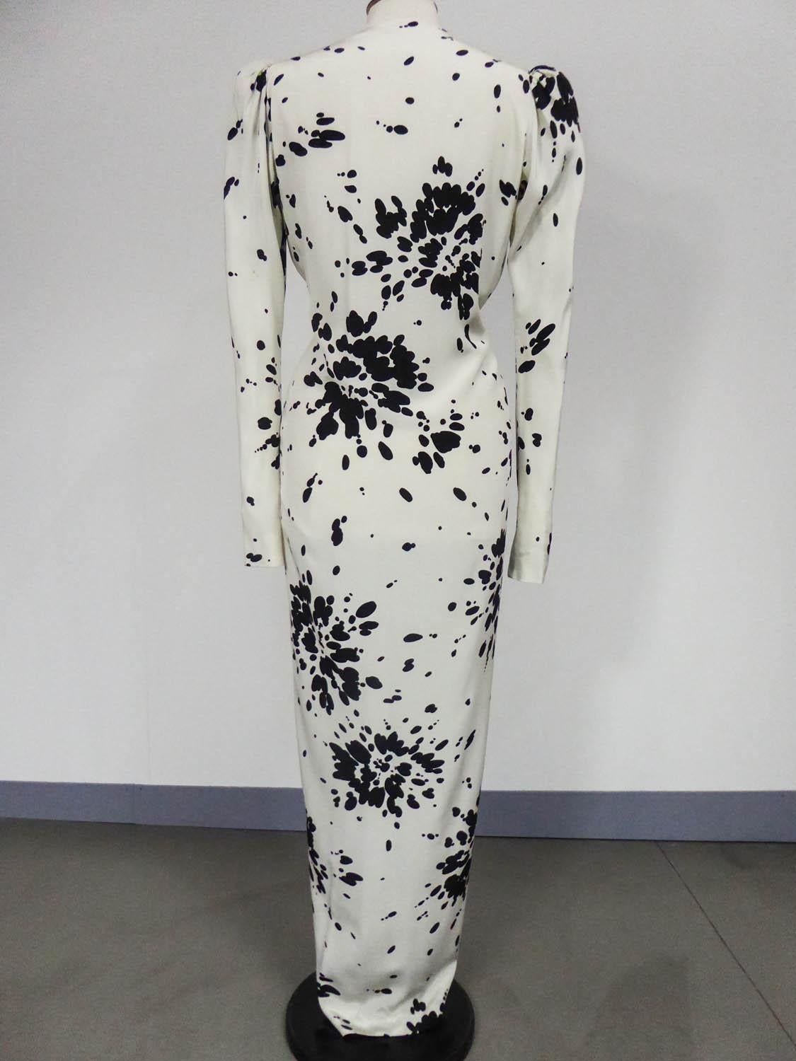 A Couture Yves Saint Laurent (attributed to) Evening Dress Circa 1984 3