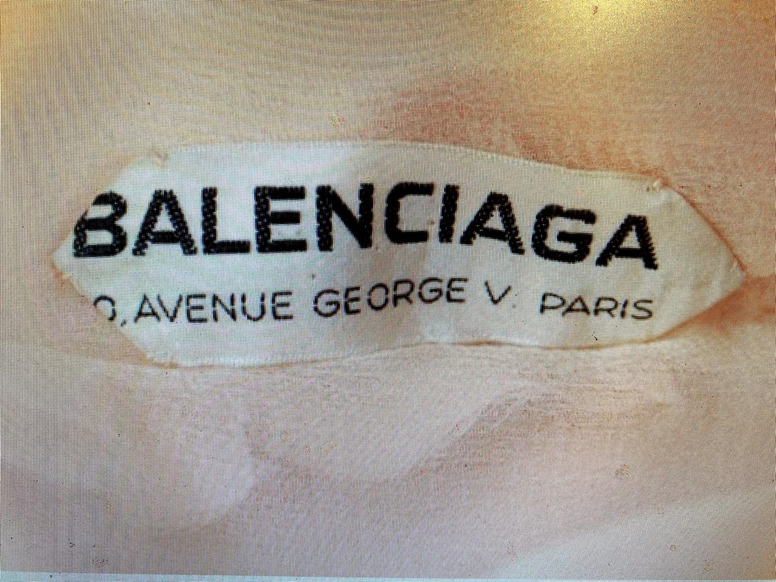 Robe de bal en satin Cristobal Balenciaga Couture numérotée 61819 - Circa 1960 7