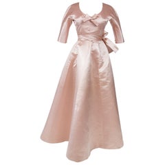 Vintage A Cristobal Balenciaga Haute Couture Ball Gown Numbered 61819 - Circa 1960