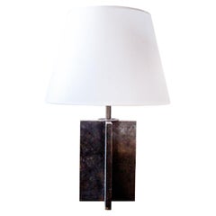Lampe de table en bronze massif à la manière de Jean-Michel Frank, vers les années 1930