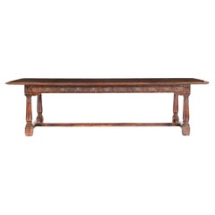 A Cromwellian English Oak Refectory Table. 17th Century
