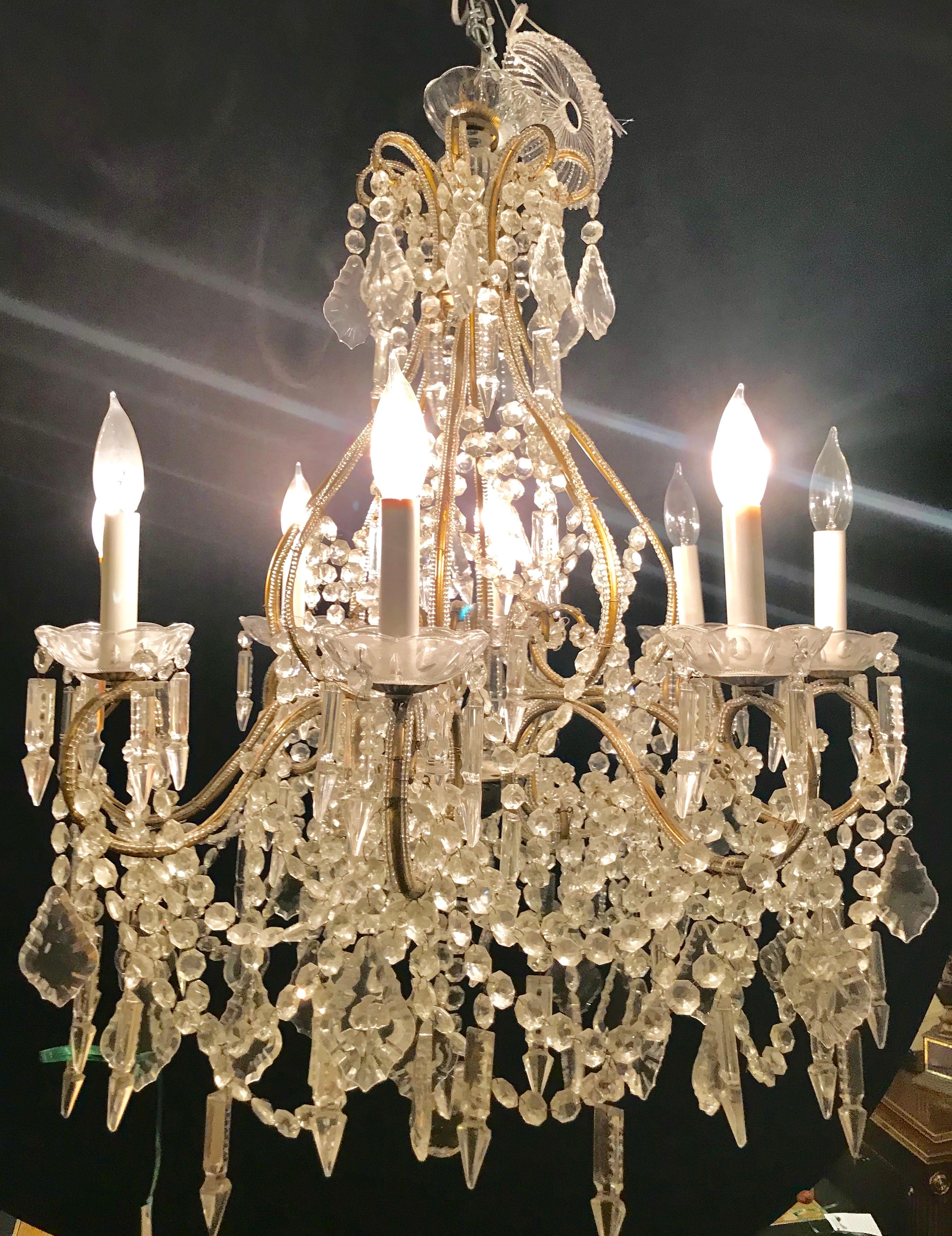 Lámpara de cristal estilo veneciano de James Moder. en venta 6
