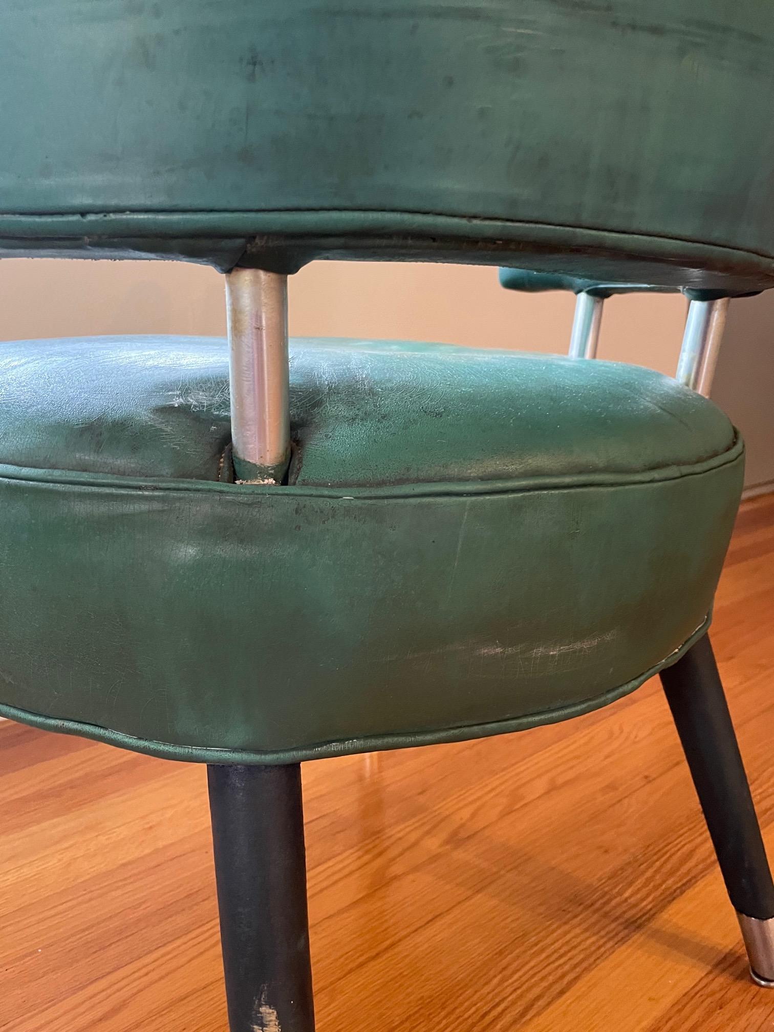 Curved Back Chair from SS United States For Sale 8