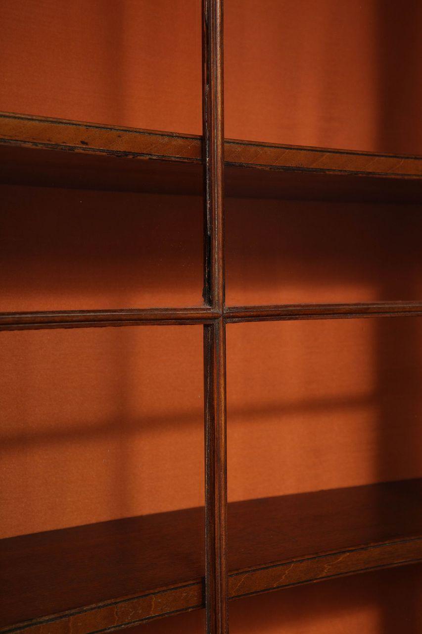 A Curved French Walnut Bibliothèque (One of Two) For Sale 3
