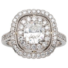 Cushion-Cut Diamond Cluster Ring