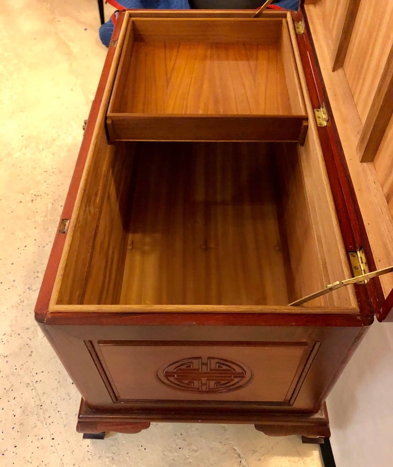Custom Chinese Vintage Dowry / Blanket Chest For Sale at 1stdibs
