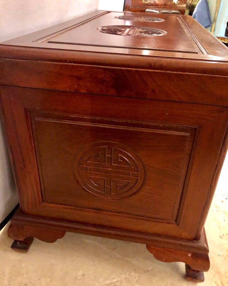 Custom Chinese Vintage Dowry / Blanket Chest For Sale at 1stdibs