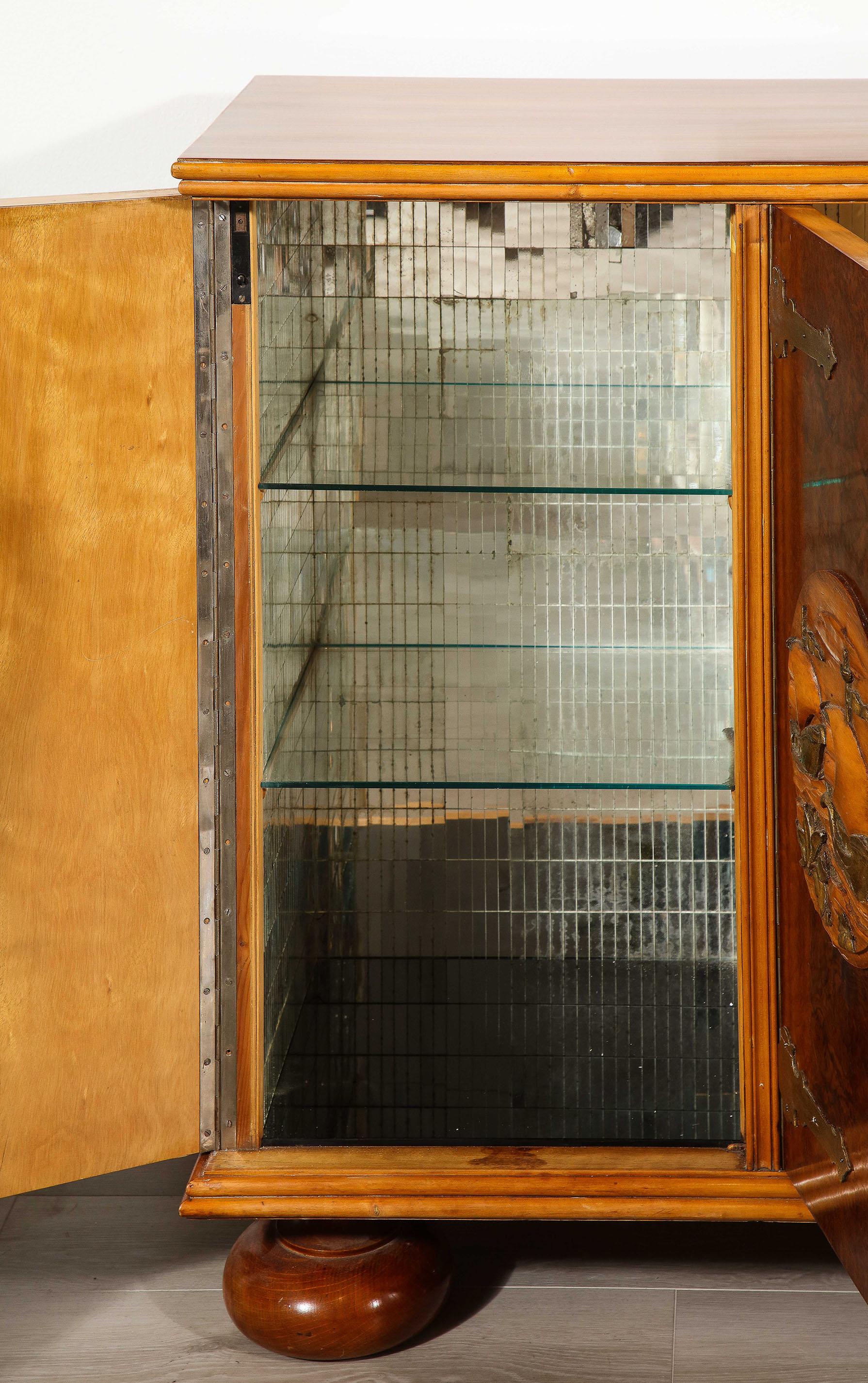 Walnut An Italian Mid-Century Sideboard For Sale