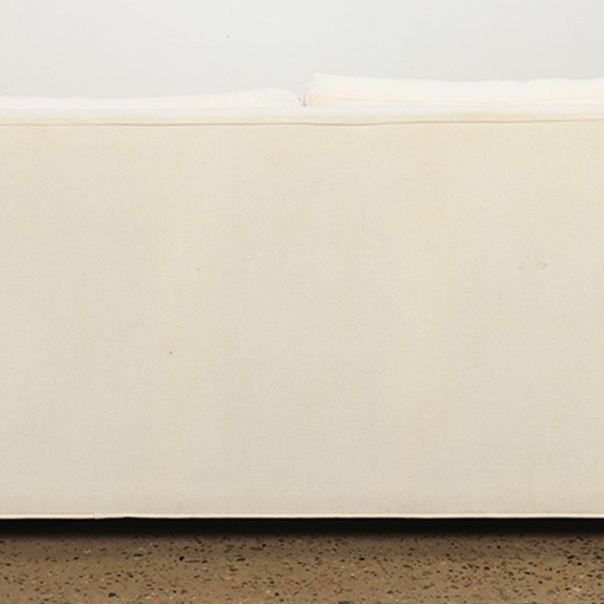 Custom Made White Two Seat Sofa, circa 1995 For Sale 2