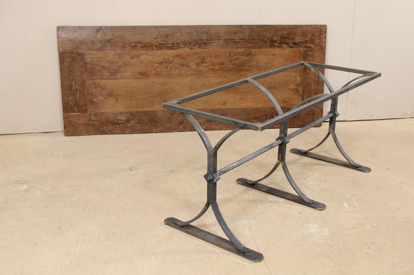 Custom Spanish Reclaimed Wood And Iron Table 6