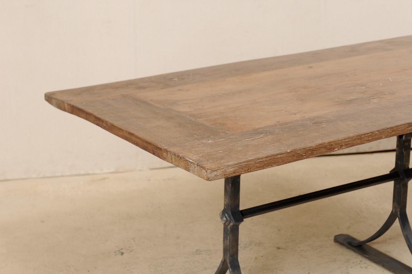 Custom Spanish Reclaimed Wood And Iron Table 1