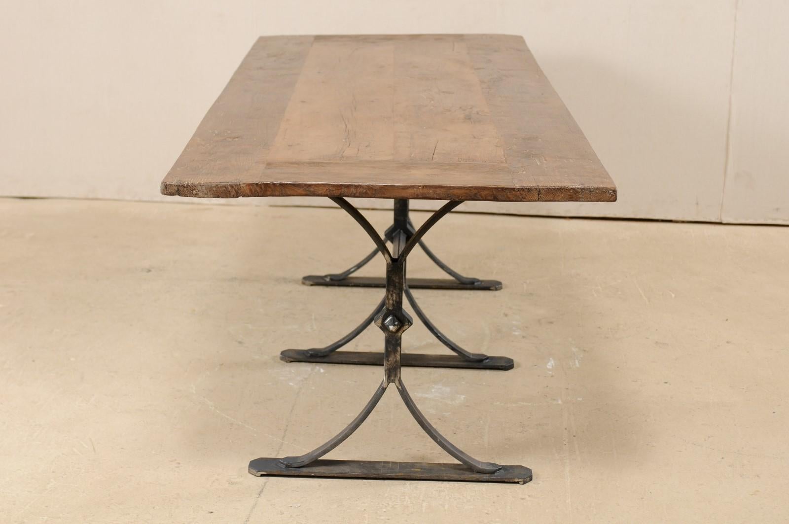 Custom Spanish Reclaimed Wood And Iron Table 2