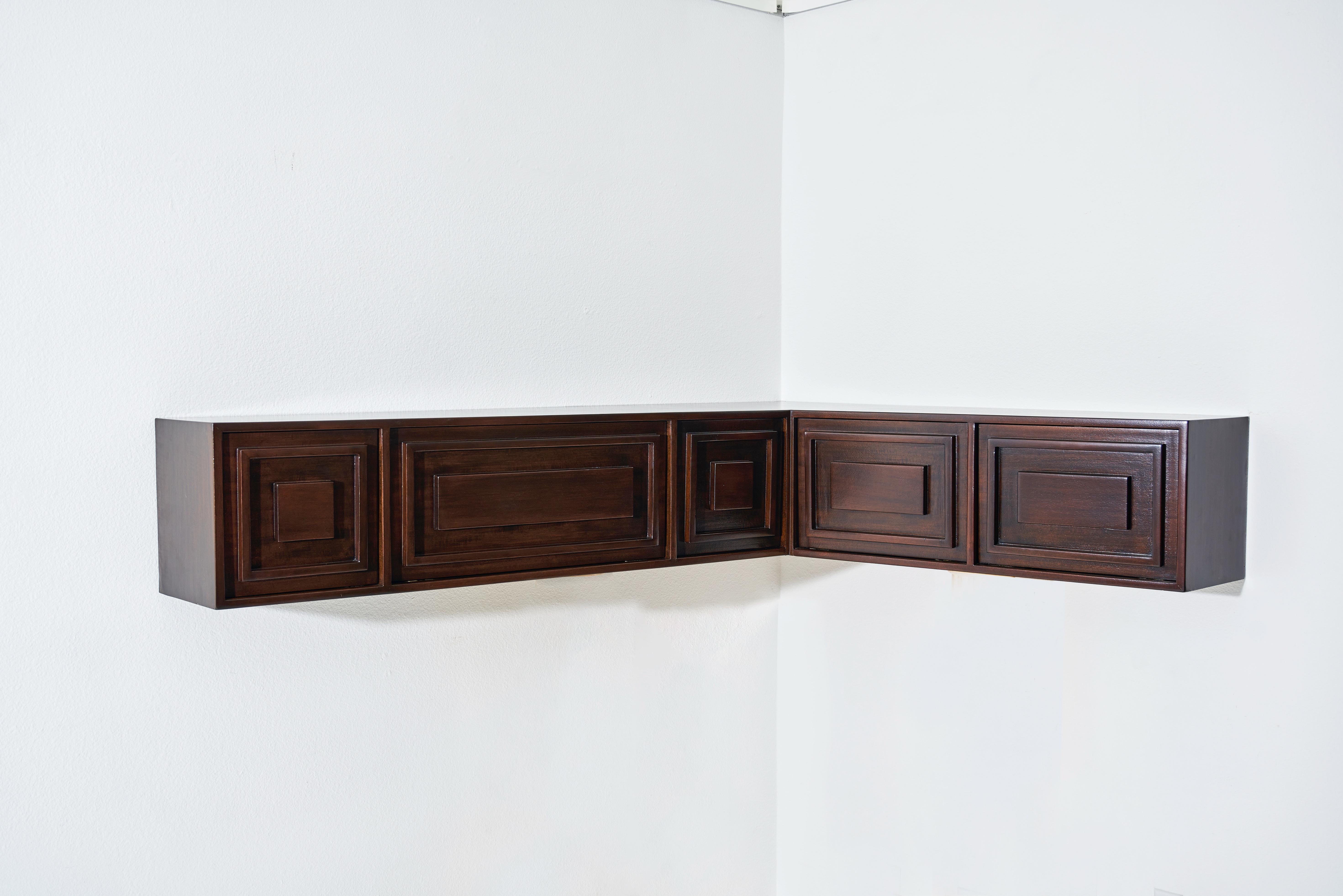 Mid-Century Modern A Custom Wall Mounted Floating Credenza designed by William Haines