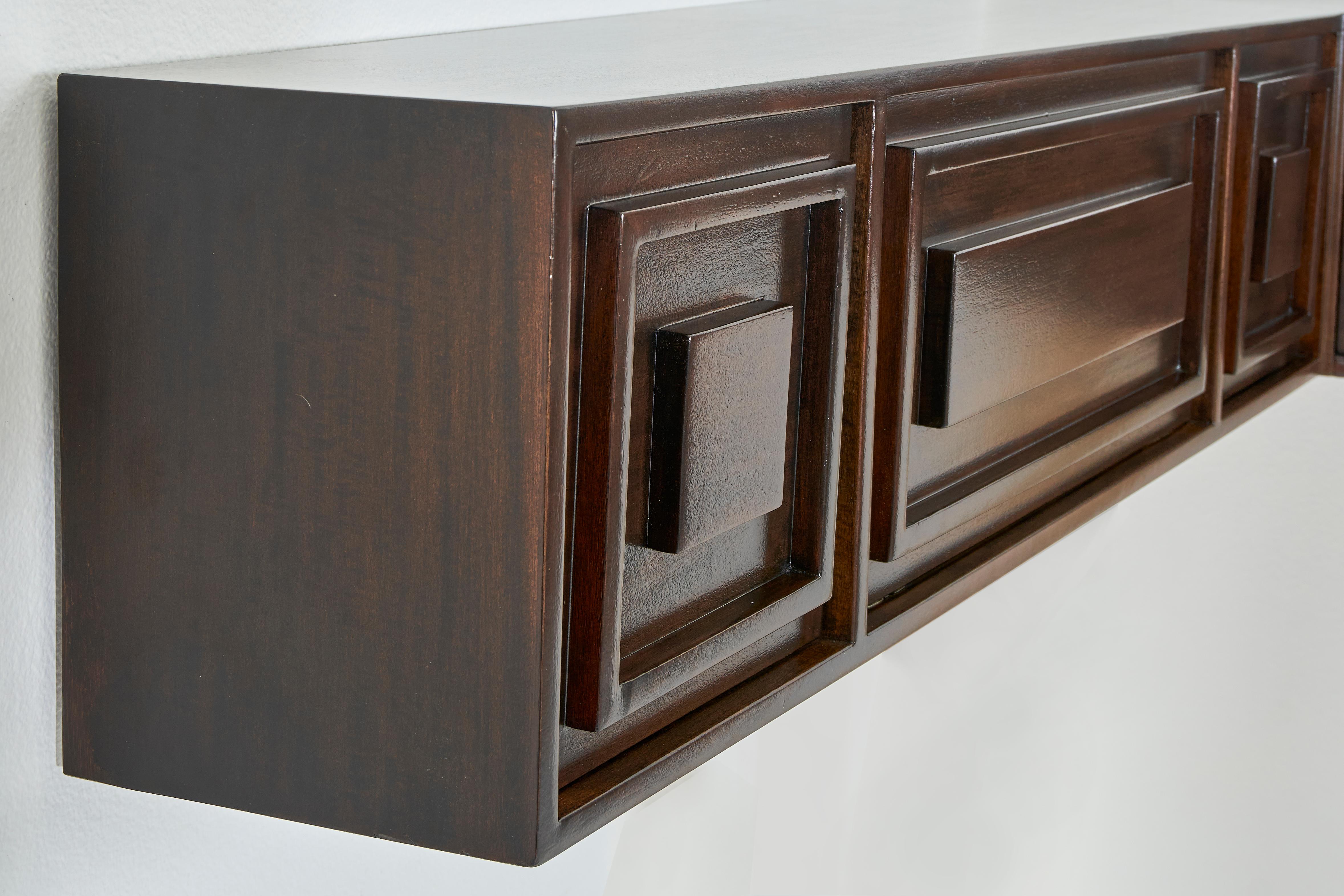 Mid-20th Century A Custom Wall Mounted Floating Credenza designed by William Haines