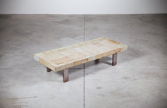 A " Cuvette " Stoneware Coffee Table by Roger Capron Vallauris France 1960's