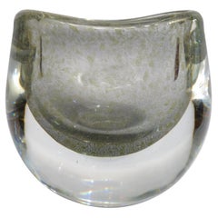 A. D. Copier Leerdam Unica Number 20 with Antimony Crackle Art Glass Vase, 1930s