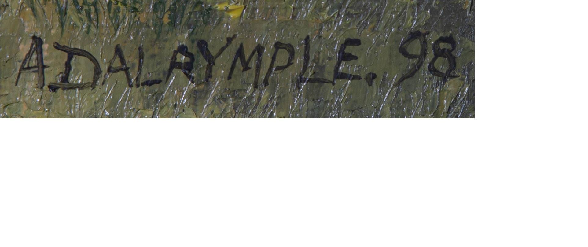 A. Dalrymple - 1998 Oil, River Dee at Cynwyd near Corwen 2