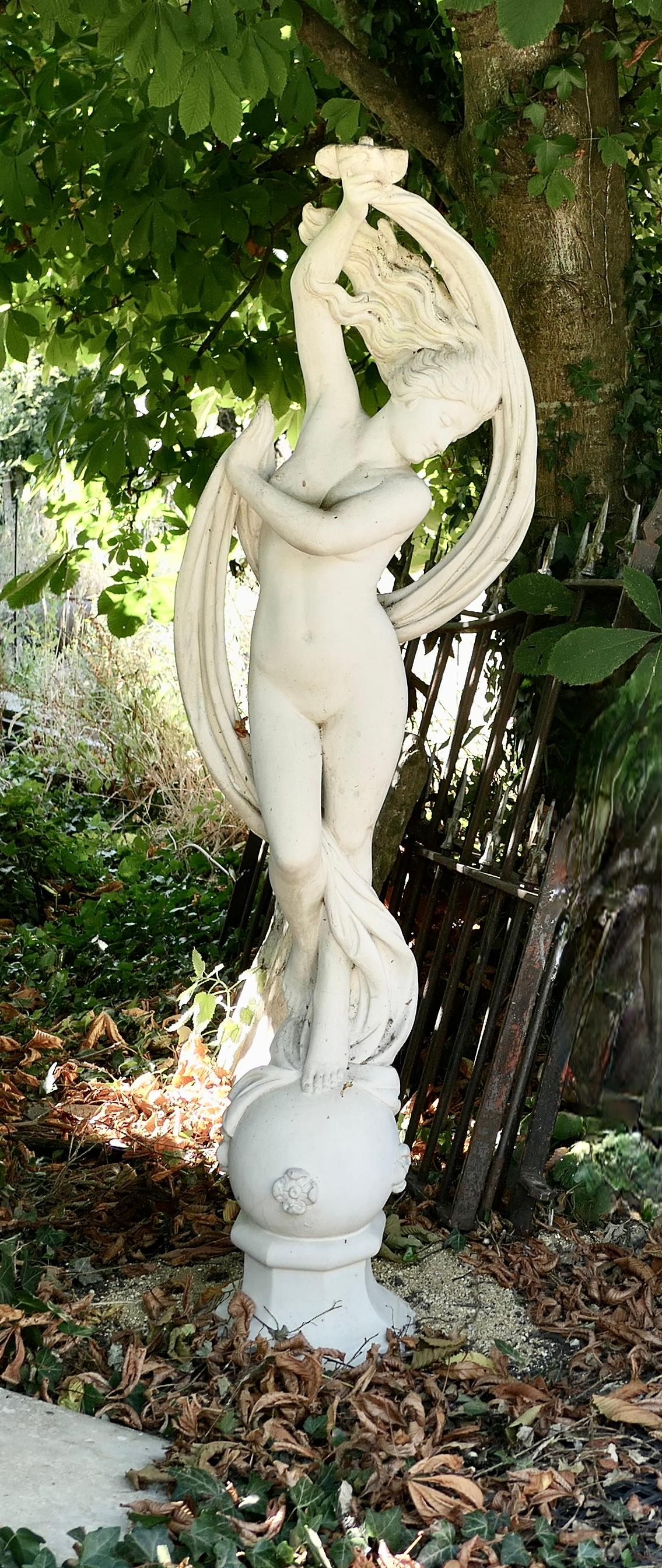 Dancing Maiden Marble Sculpture by Papini For Sale 3
