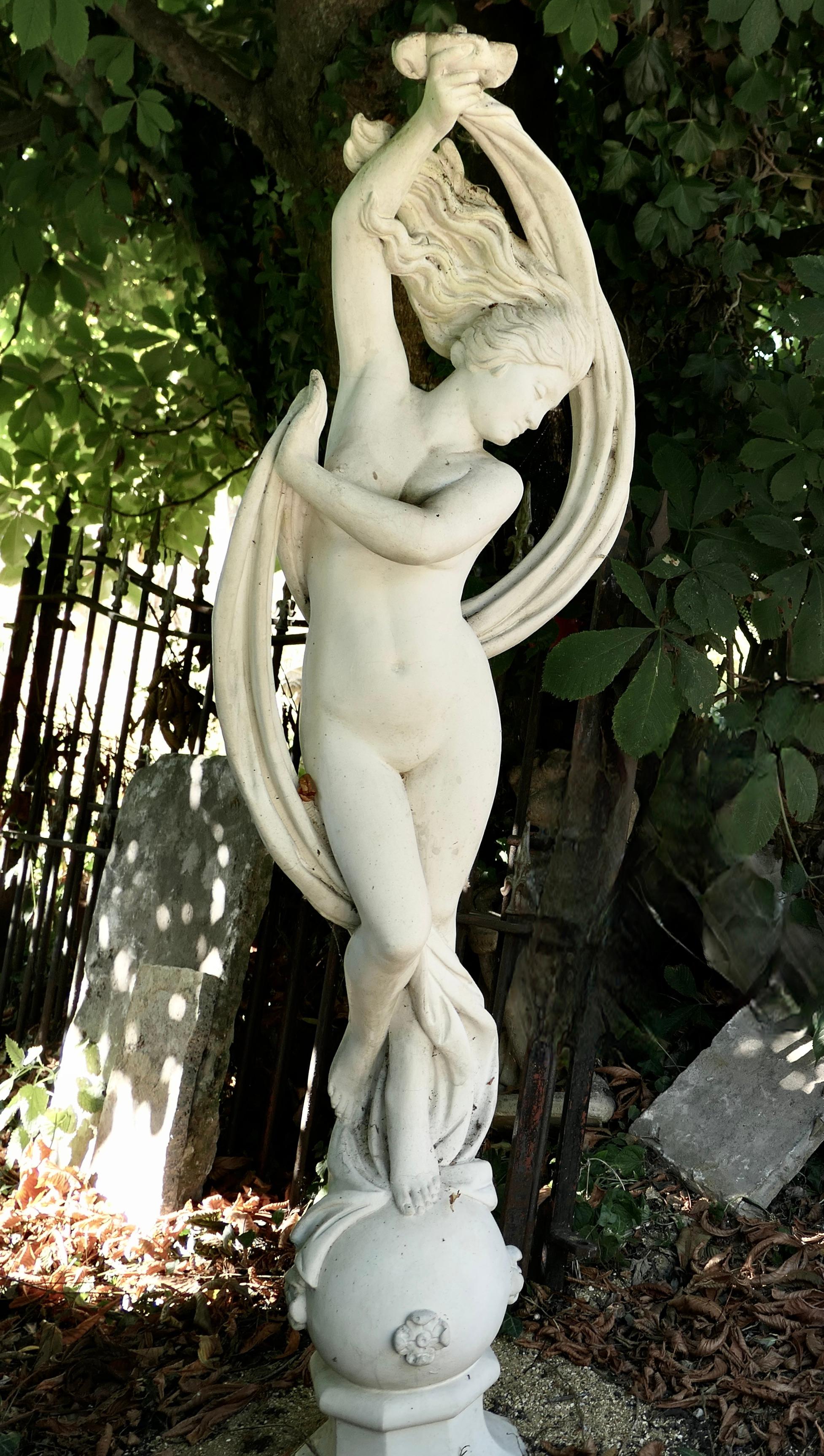Dancing Maiden Marble Sculpture by Papini For Sale 4