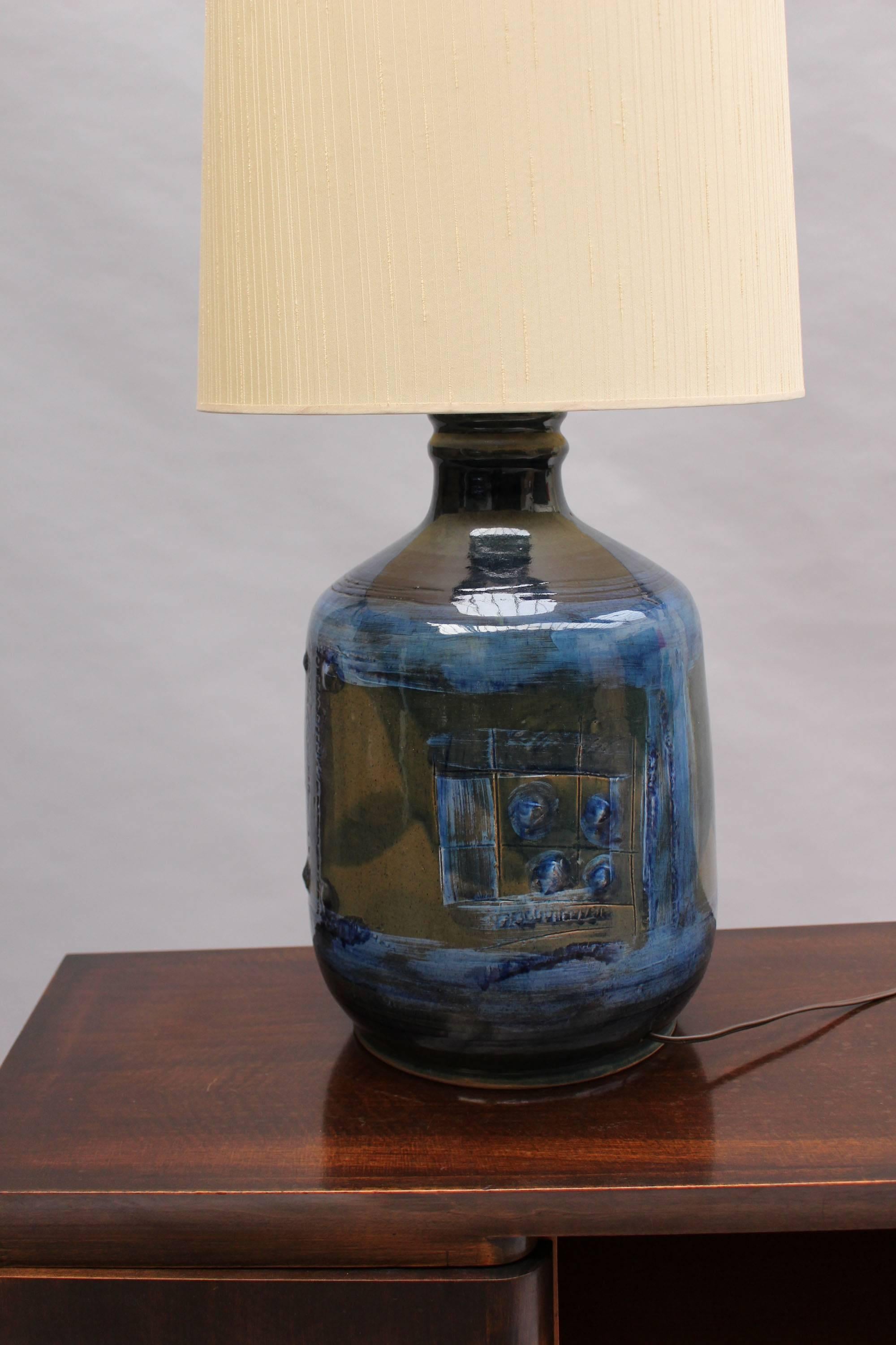 danish ceramic lamp