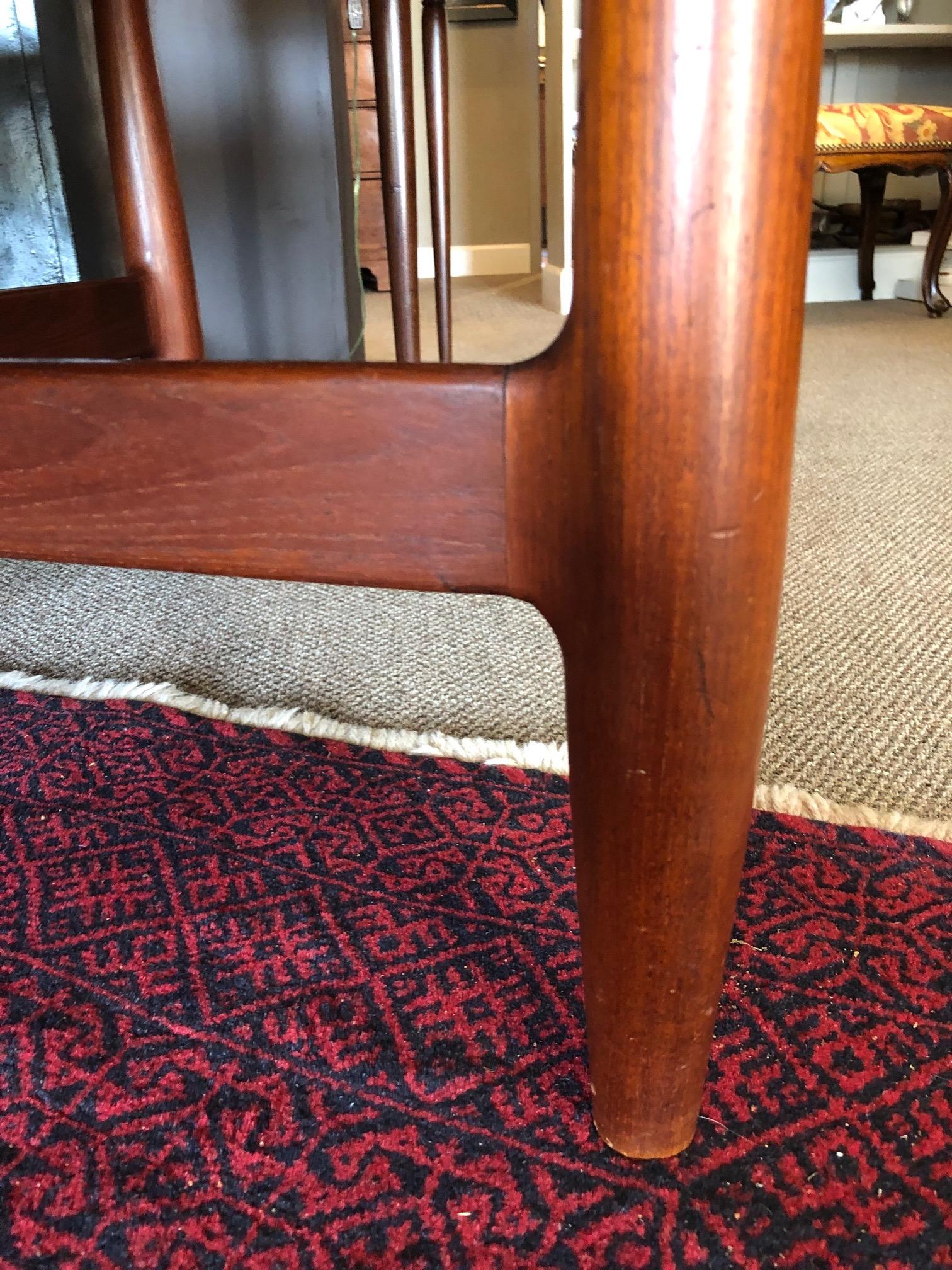 Danish Coffee Table or Low Game by with Sculptural X Base 1