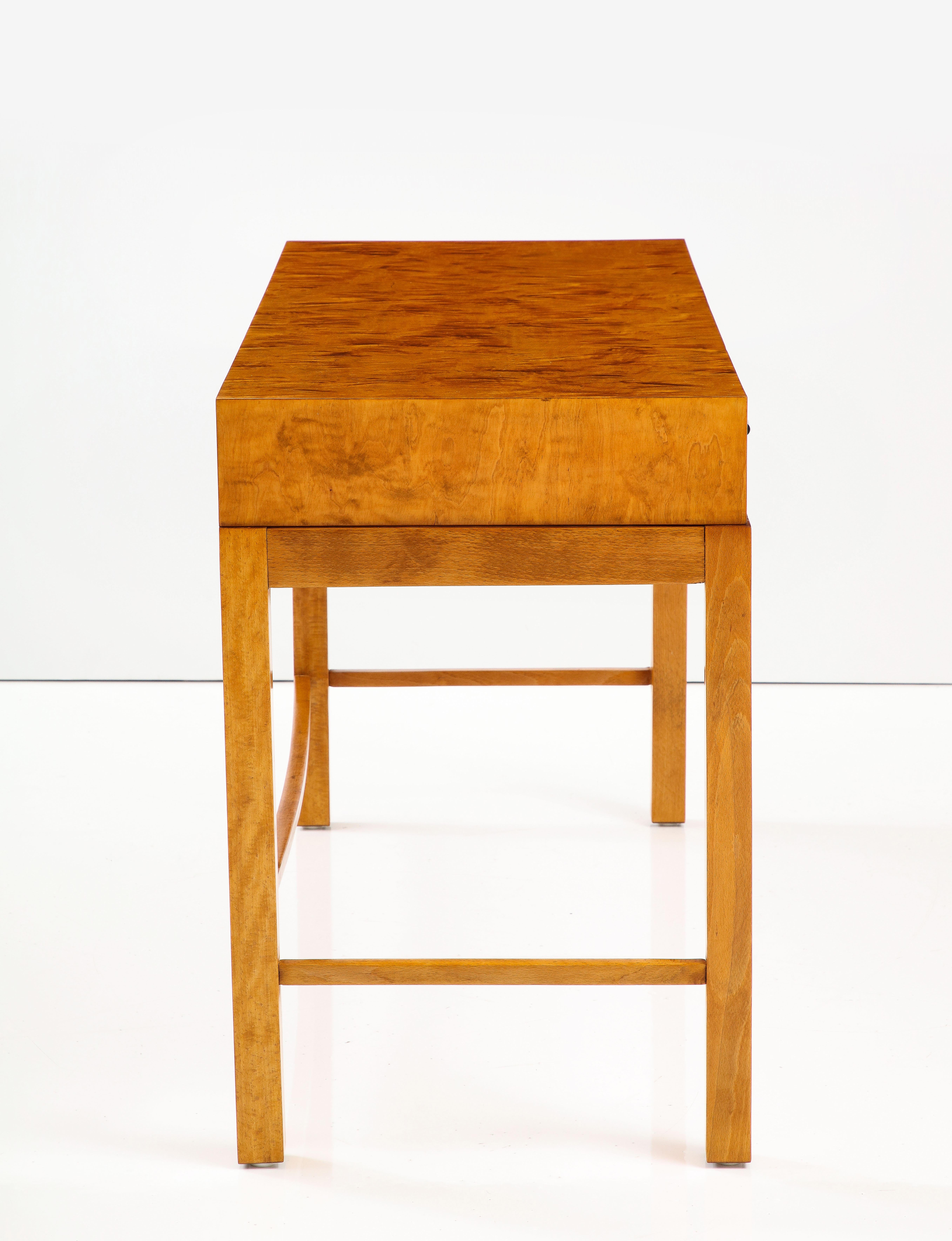 Danish Flamed Birch Console, circa 1930-40 For Sale 4