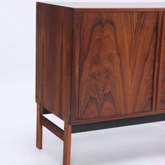 Danish Mid-Century Modern Rosewood Media Cabinet or Small Credenza, Circa 1960