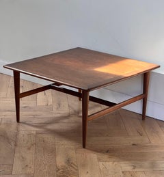 Table basse danoise moderne en teck, vers 1960