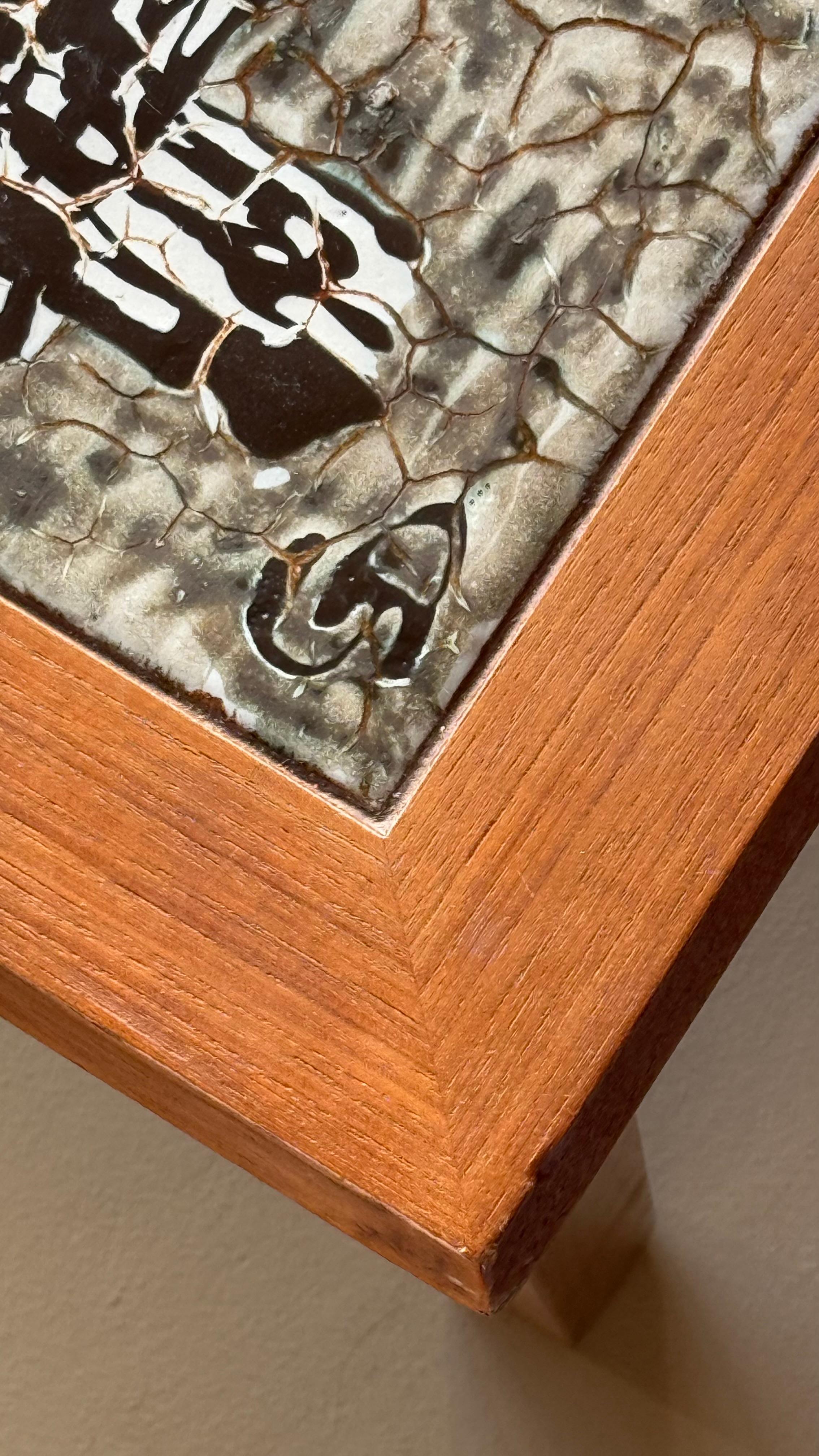 A Danish Modern tile top coffee table by Møbelfabrikken Toften, c. 1965 For Sale 5