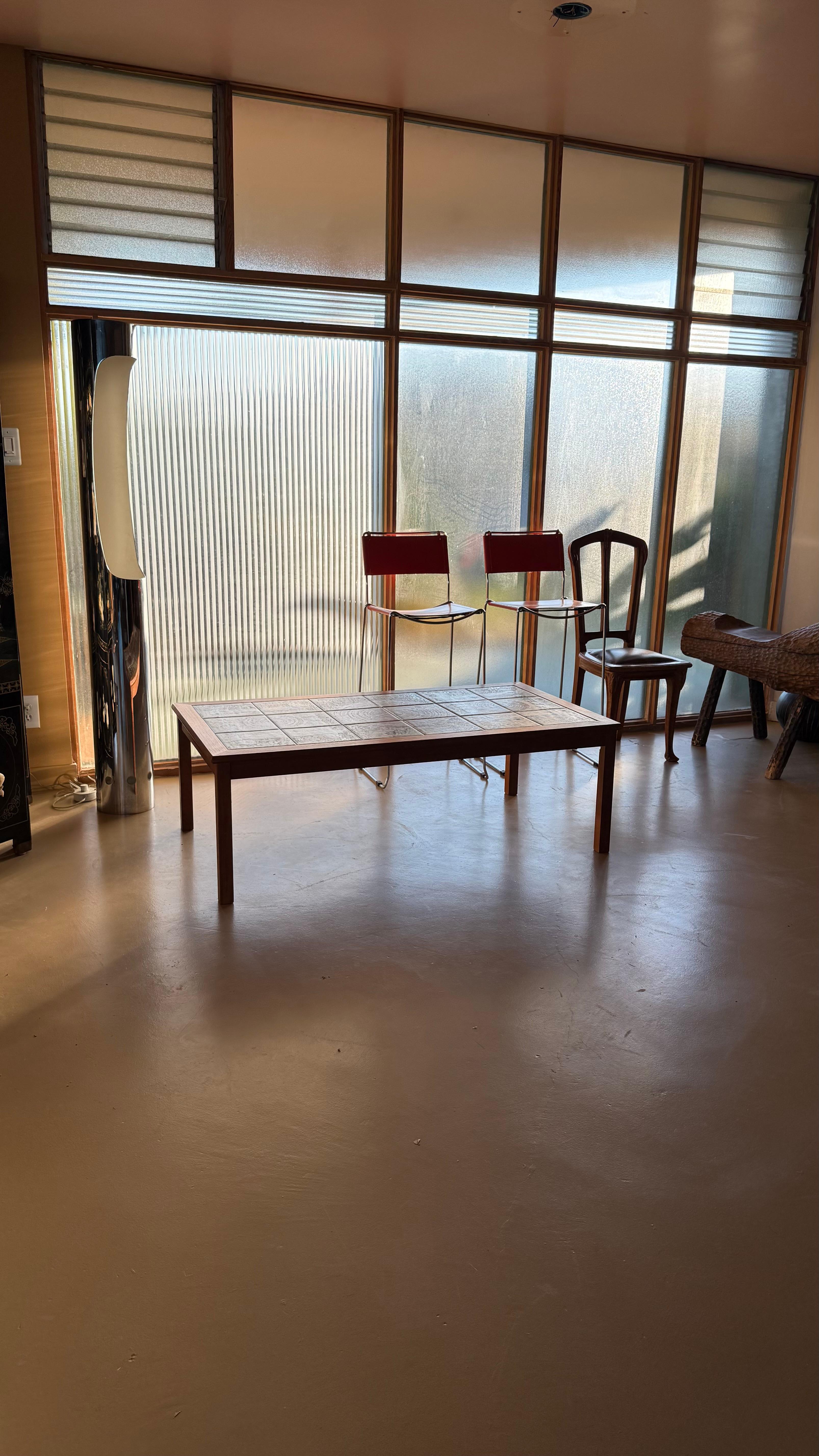 A Danish Modern tile top coffee table by Møbelfabrikken Toften, c. 1965 For Sale 7