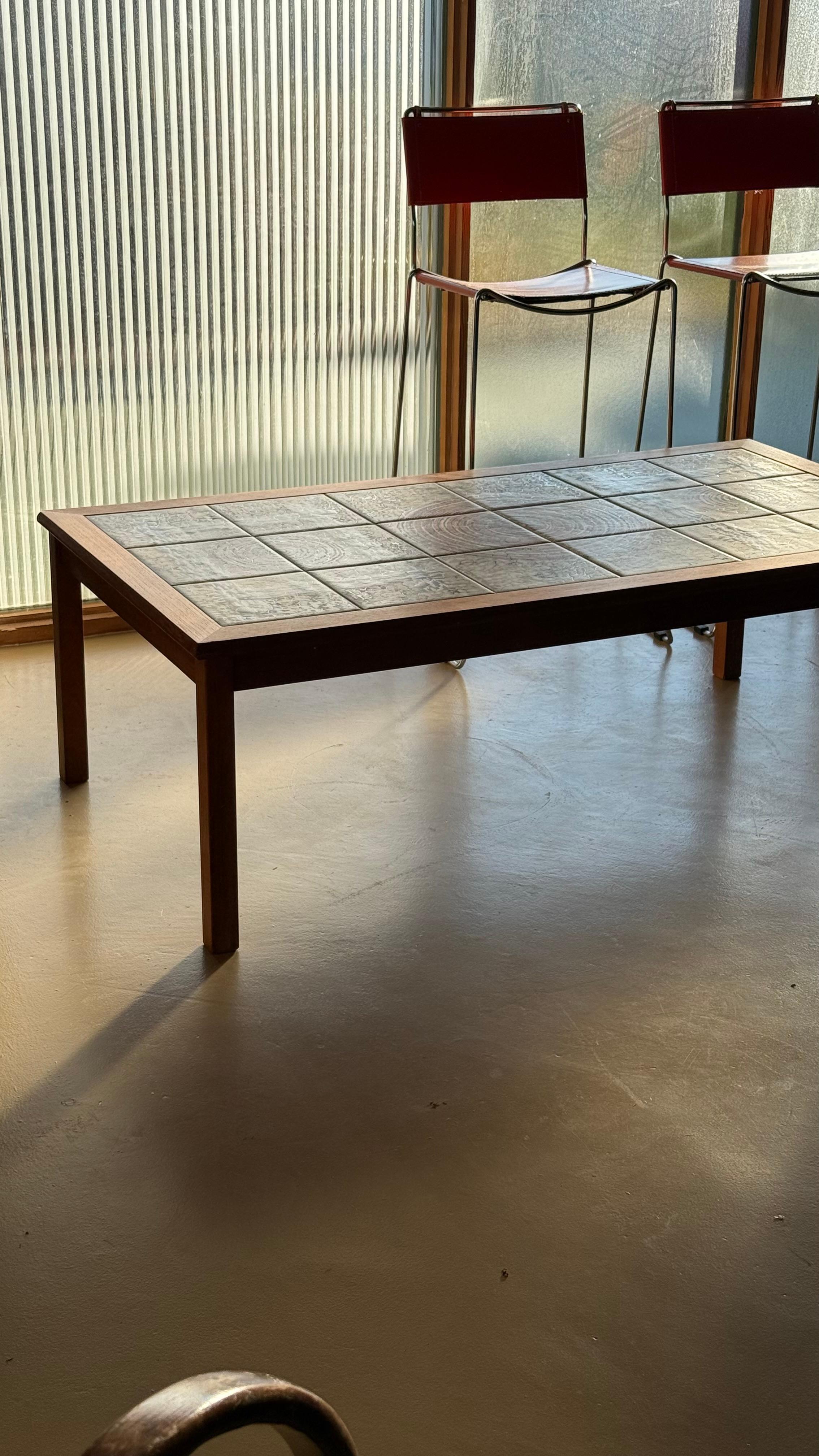 Mid-Century Modern A Danish Modern tile top coffee table by Møbelfabrikken Toften, c. 1965 For Sale