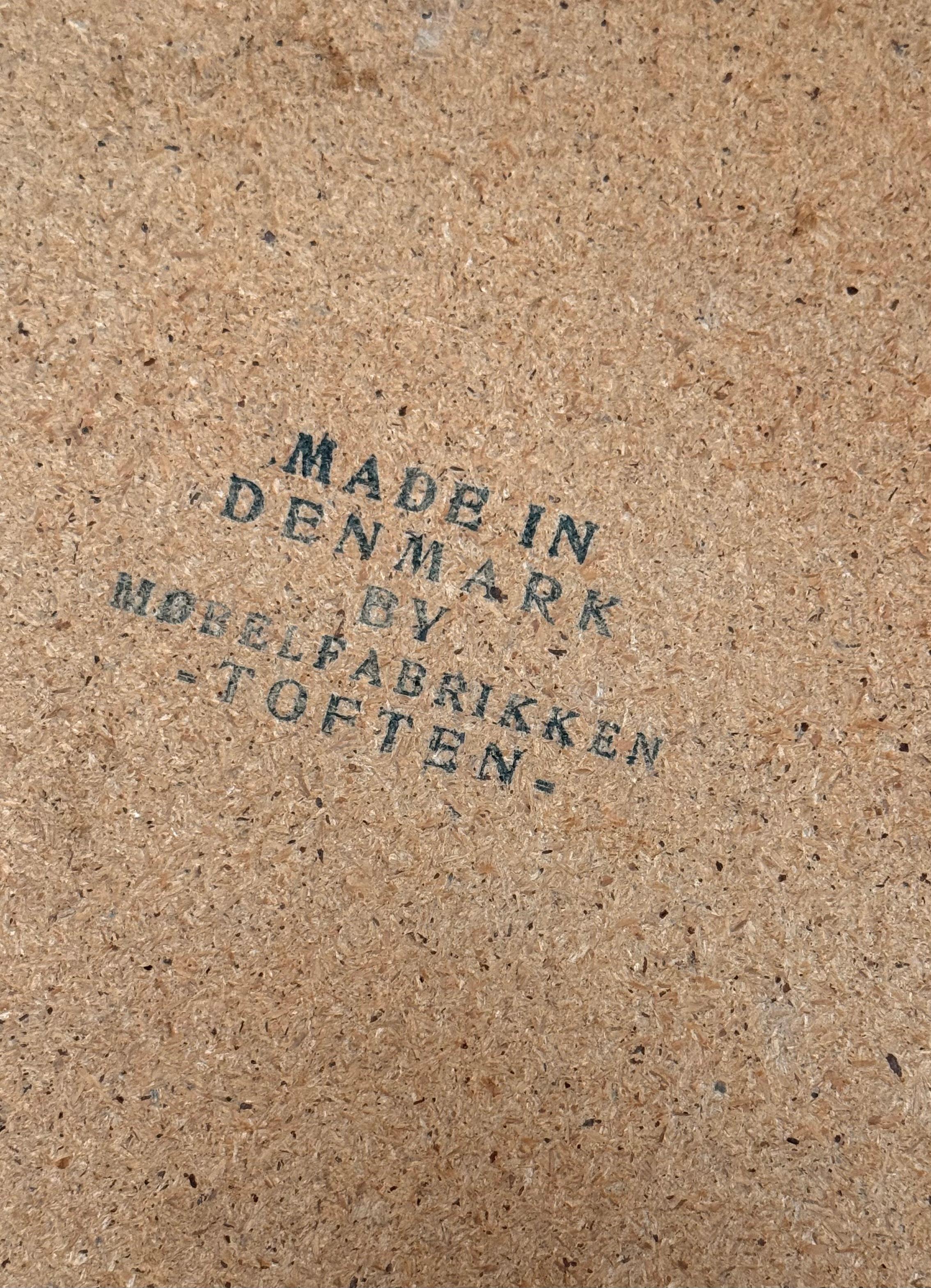 A Danish Modern tile top coffee table by Møbelfabrikken Toften, c. 1965 In Good Condition For Sale In View Park, CA