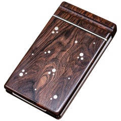 Danish Rosewood Notebook by Silversmith Axel Salomonsen, 1960s