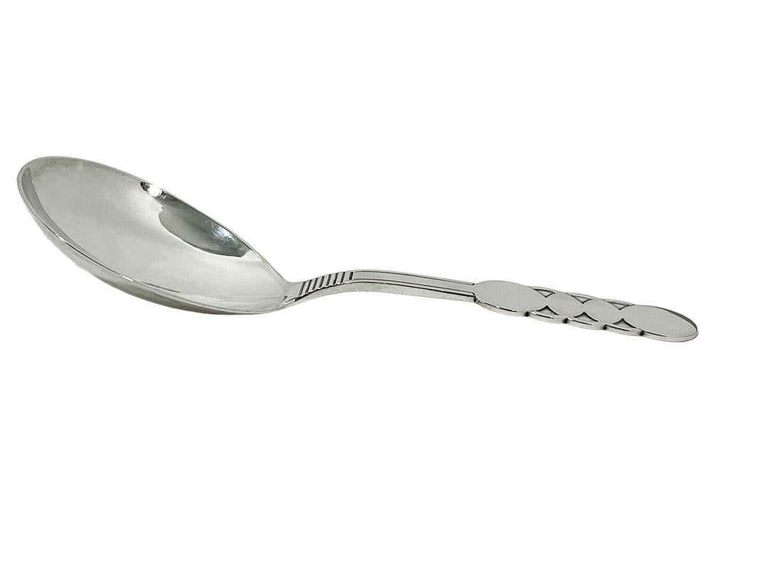Danish Silver Serving Spoon, 1932 For Sale 2