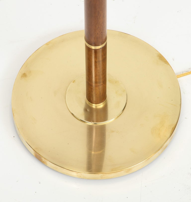 Danish Teak and Brass Floor Lamp, Circa 1960s For Sale at 1stDibs