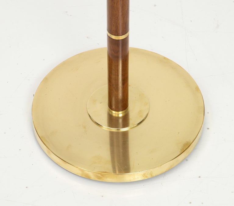 Danish Teak and Brass Floor Lamp, Circa 1960s For Sale at 1stDibs