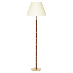 Danish Teak 
Brass Floor Lamp, Circa 1960s
