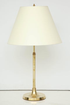Danish Telescopic Brass Table or Floor Lamp, circa 1940s