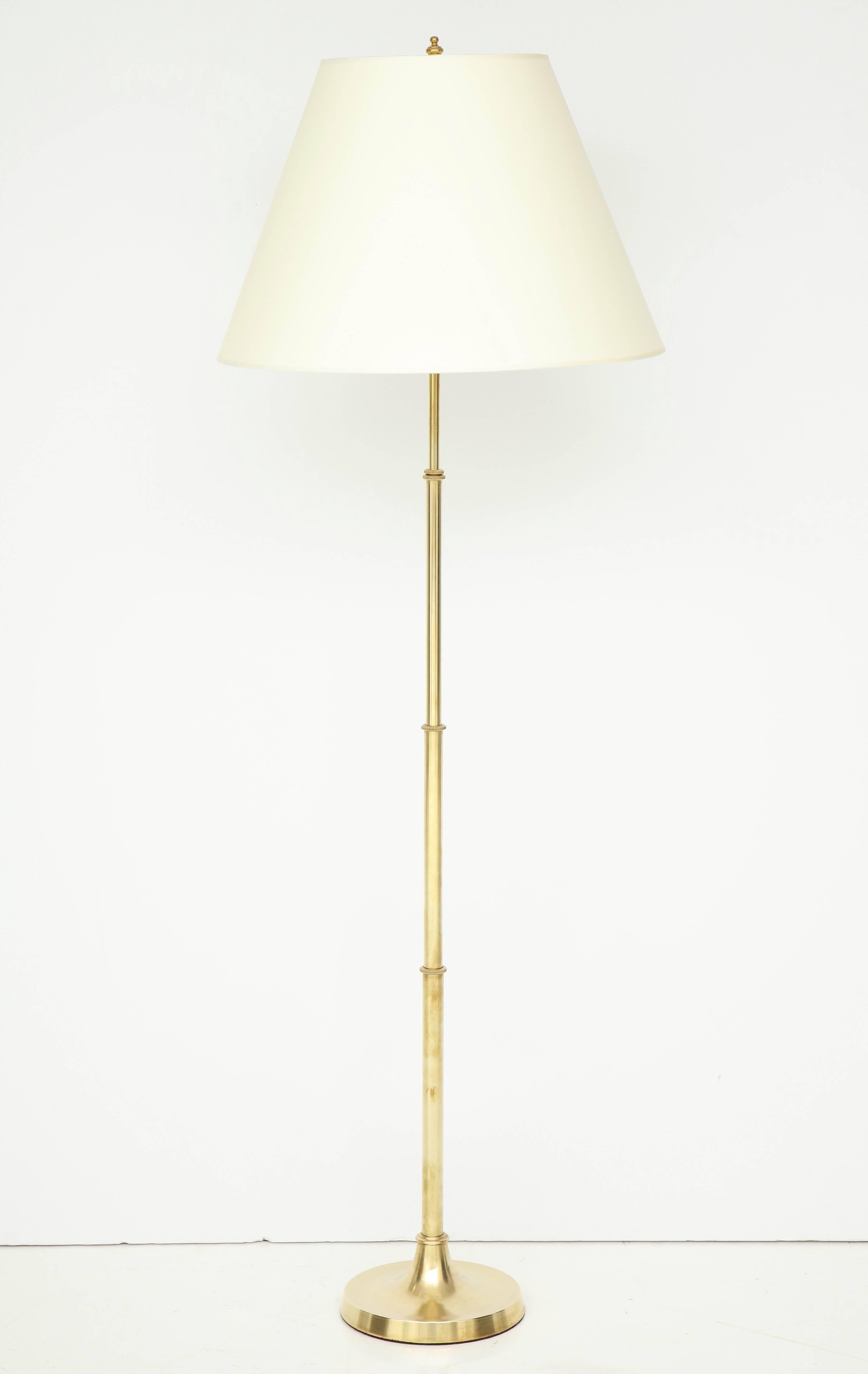 Lampe de table ou lampadaire télescopique danoise en laiton, vers les années 1940 en vente 1