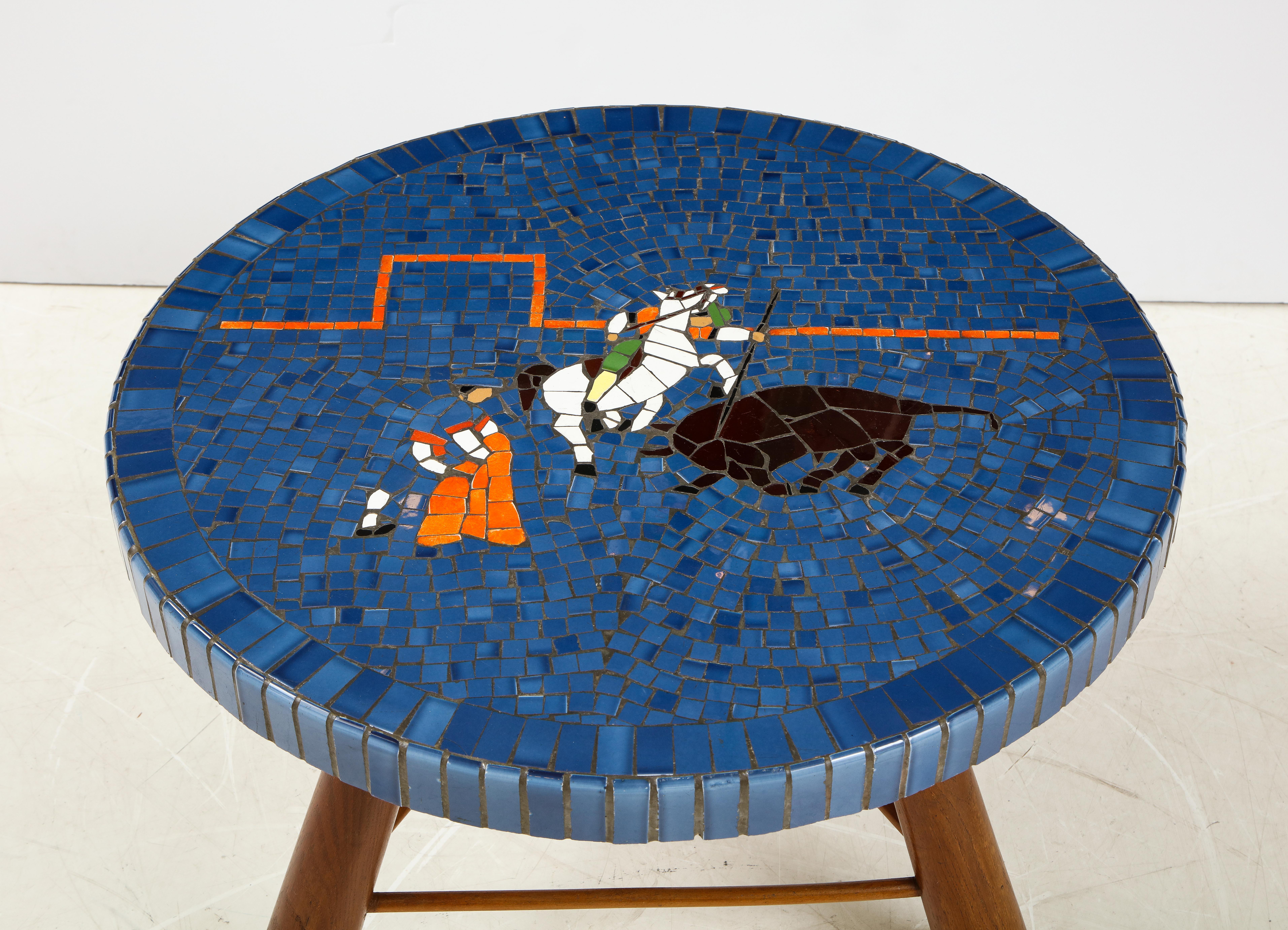 Danish Tile Top and Oak Side Table, attributed to Otto Færge, Circa 1940-1950 4