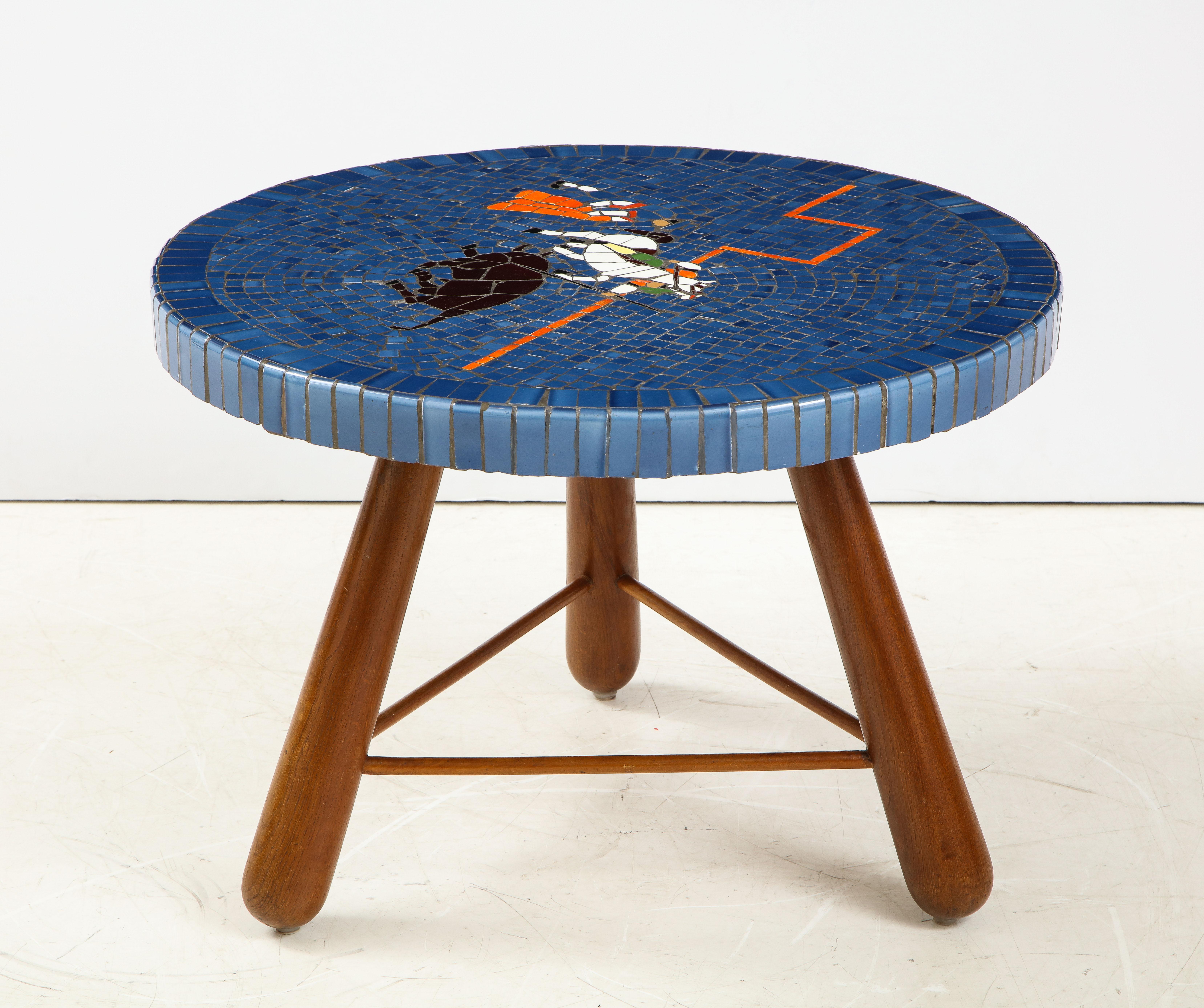 Danish Tile Top and Oak Side Table, attributed to Otto Færge, Circa 1940-1950 1