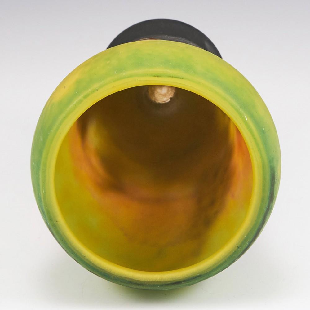 Daum Cameo Glass Vase of Sailboats at Sunset, C1910 2