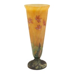 Vase en verre Art Nouveau de Daum Mado Nancy, vers 1925