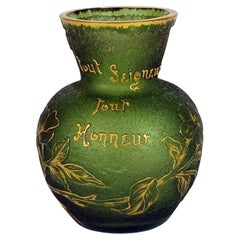 A Daum Nancy Miniature "Vase Parlant", ca. 1895