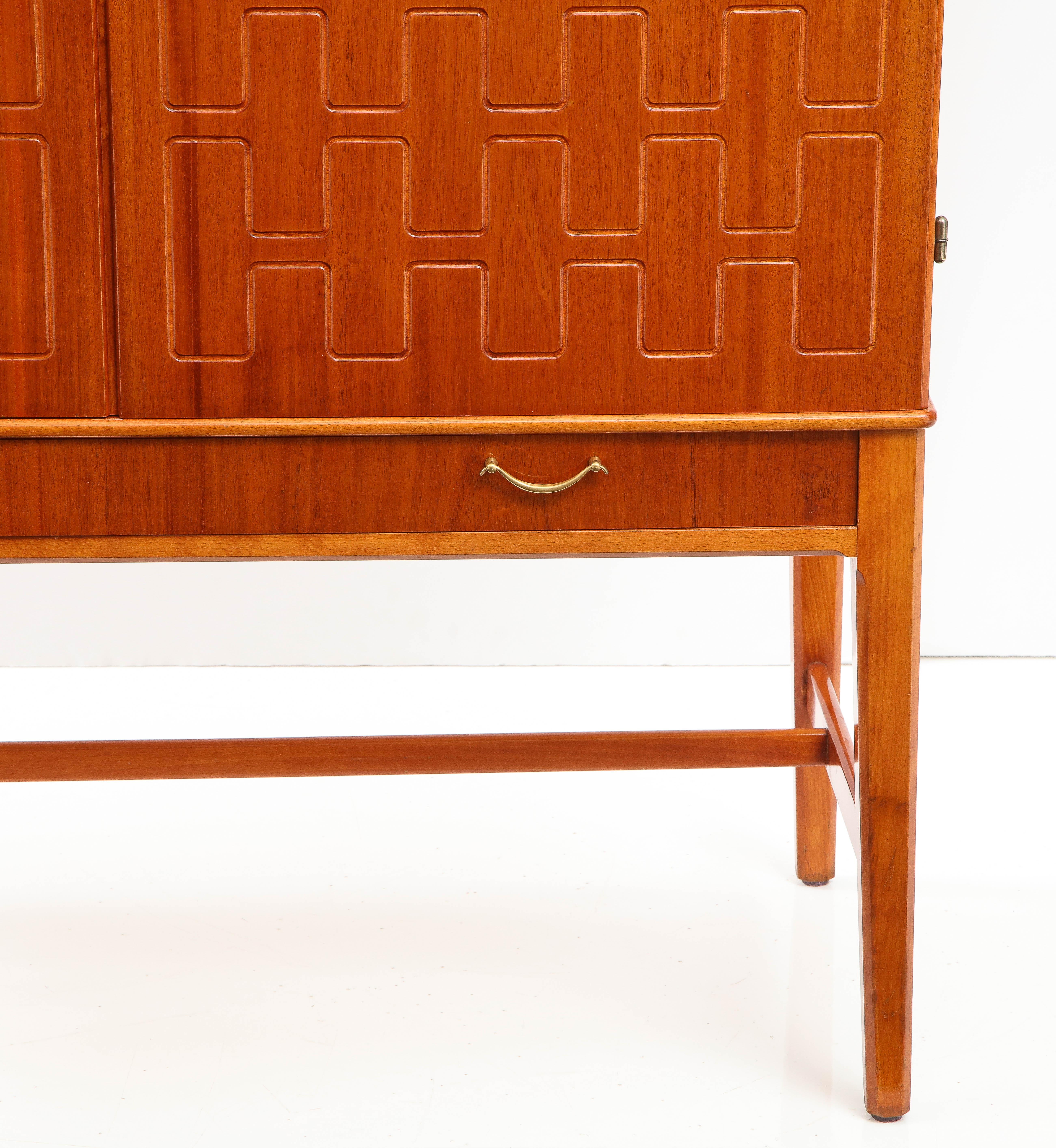 Swedish David Rosén Teak & Mahogny Cabinet, circa 1950s