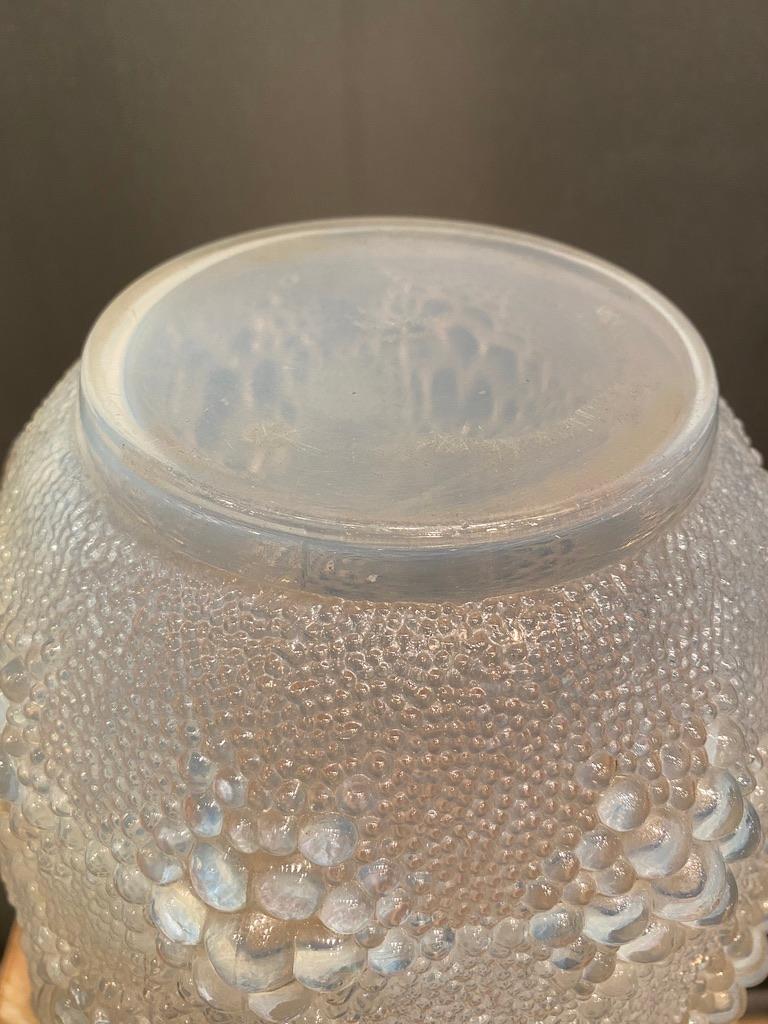 Mid-20th Century Davos Art Deco Glass Vase by R.Lalique For Sale