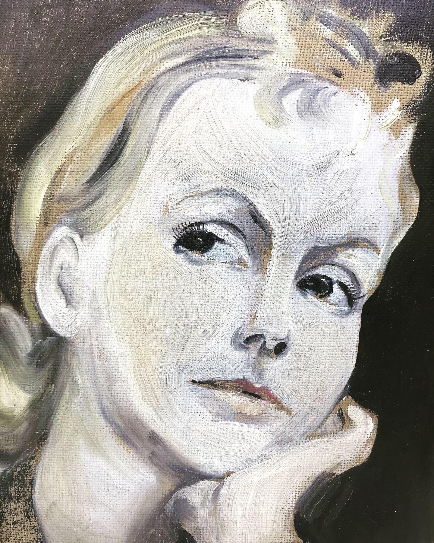 Greta Garbo by an unknown artist signed RO and dated 1931
From the film Kiss in 1929
Oil on board measuring 42 by 32 cm.
Greta Garbo (born Greta Lovisa Gustafsson 18 September 1905 – 15 April 1990) was a Swedish-American film actress during the