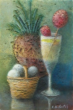 a. De Cortés - Latin American Painting on Panel - Unframed - Late 20th Century