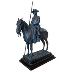 A. de la Peña Spanish Bronze "Picador" Bullfighter Figure Numbered 11/100