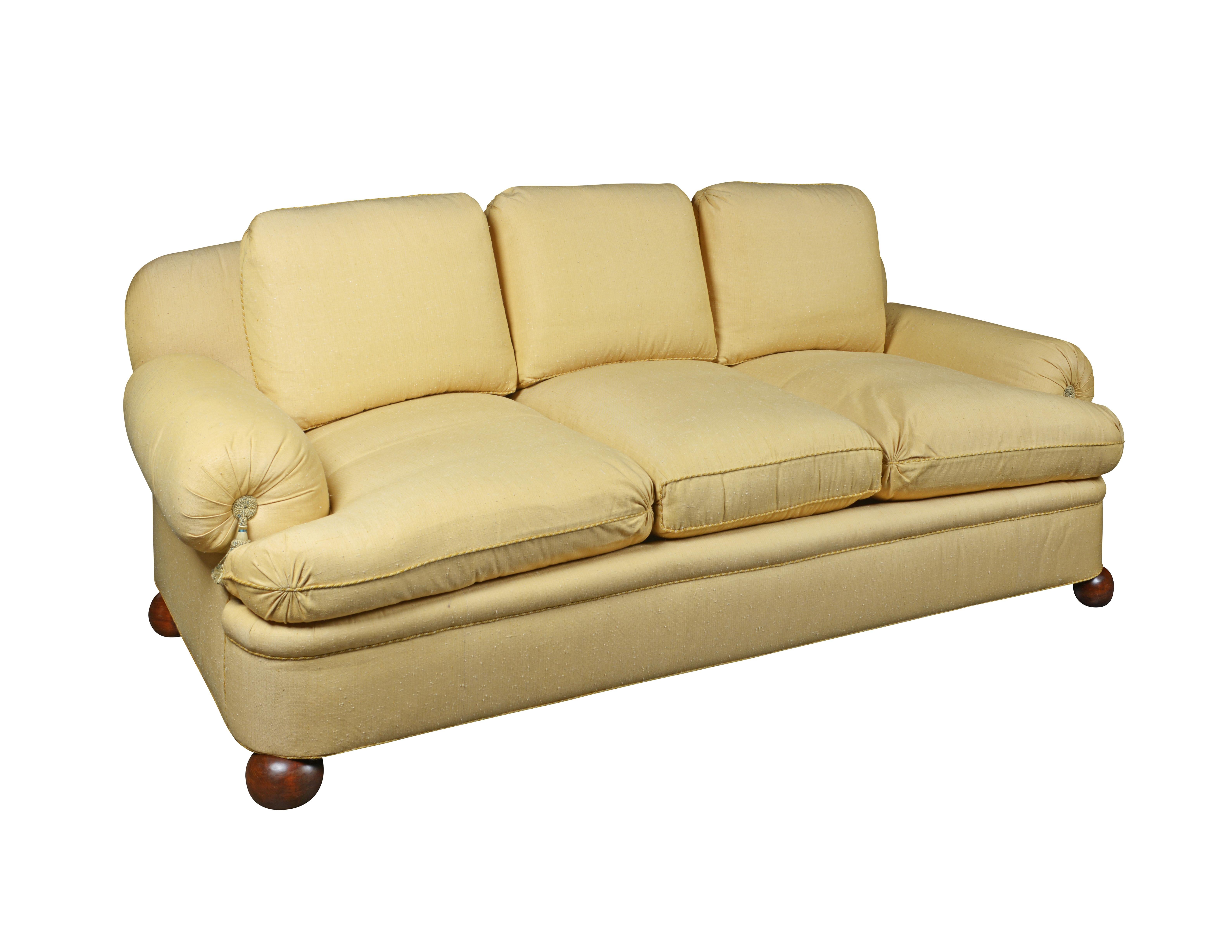 pale yellow couch